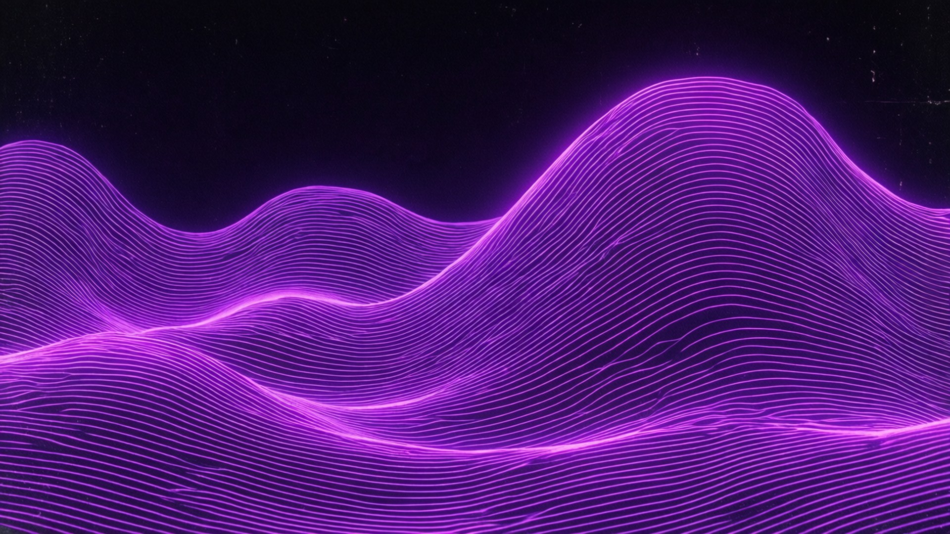 Wimbi la Zambarau la Synthwave Picha ya Ukuta