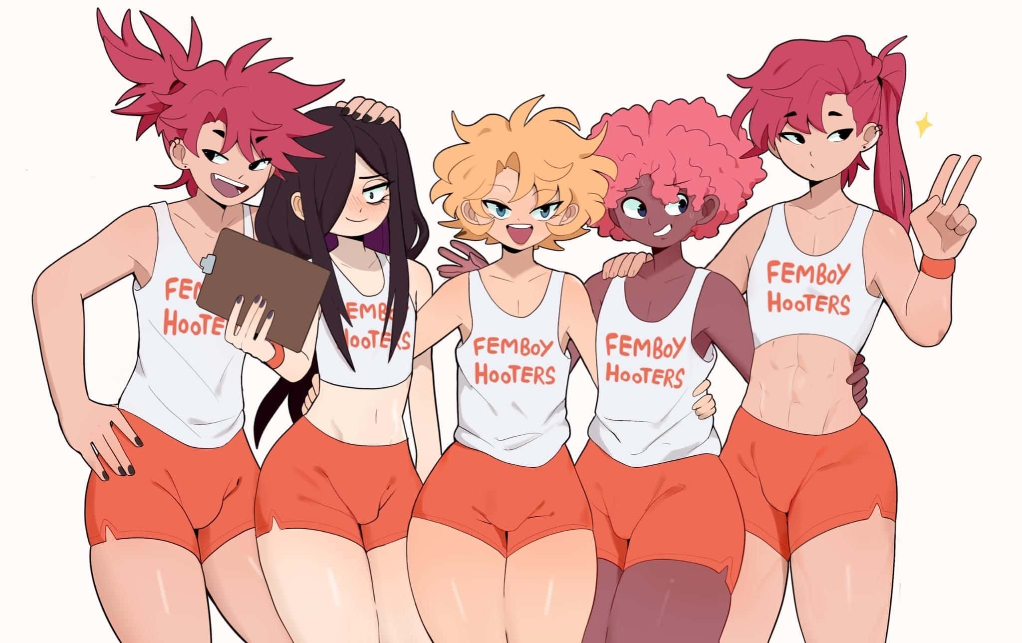 Wimbo wa Femboy Hooters Yung Waifu Picha ya Ukuta