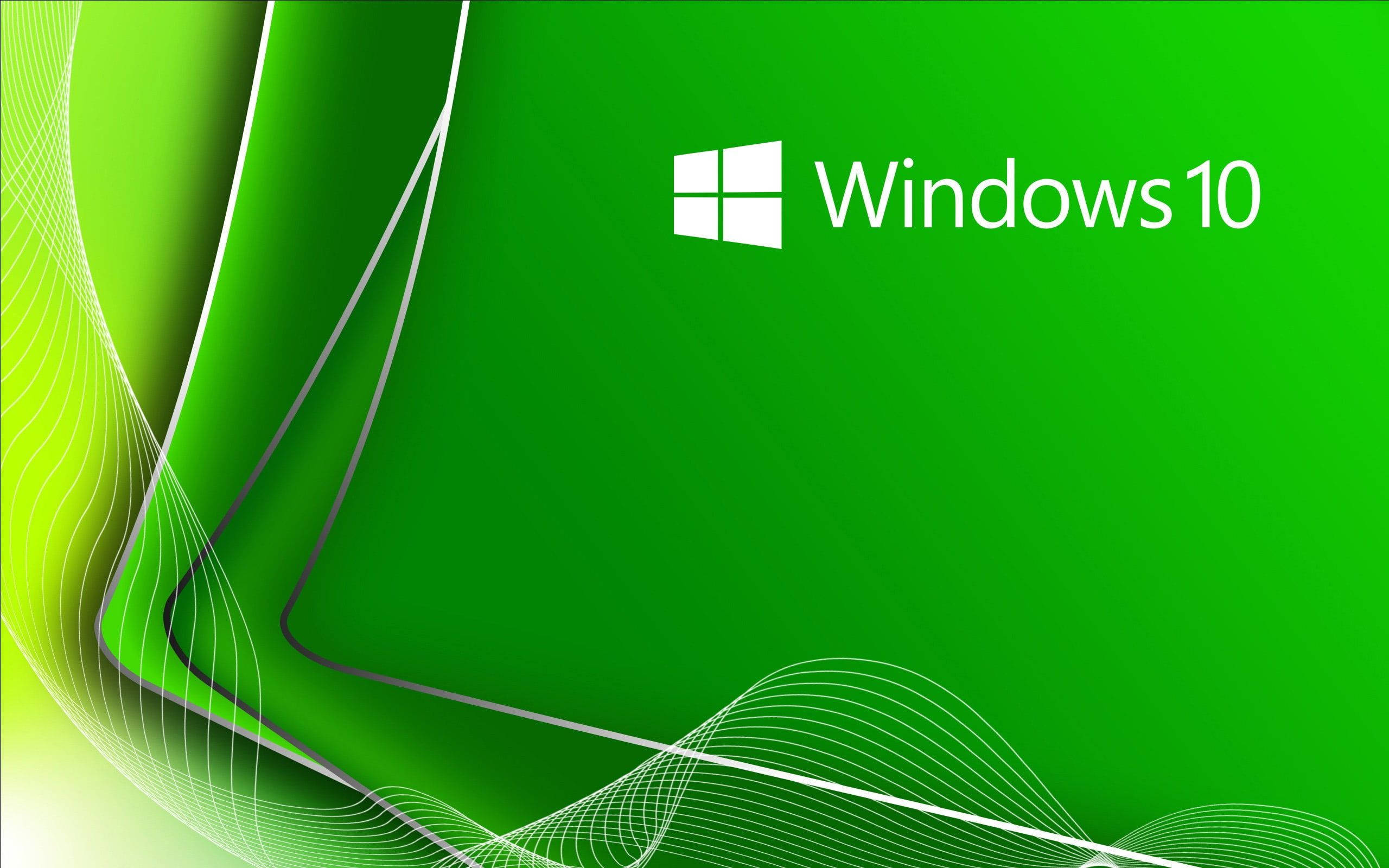 Windows 10 Kijani Asilia Picha ya Ukuta
