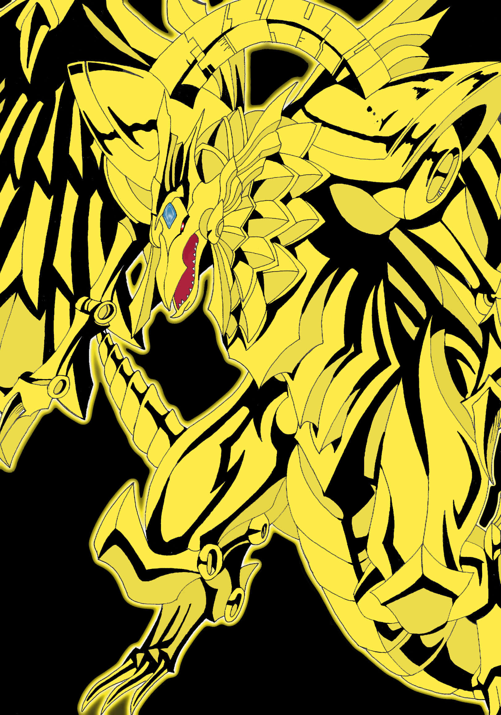 Winged Dragon of Ra, Kadi ya Mighty Egyptian God katika Yu-Gi-Oh! Picha ya Ukuta