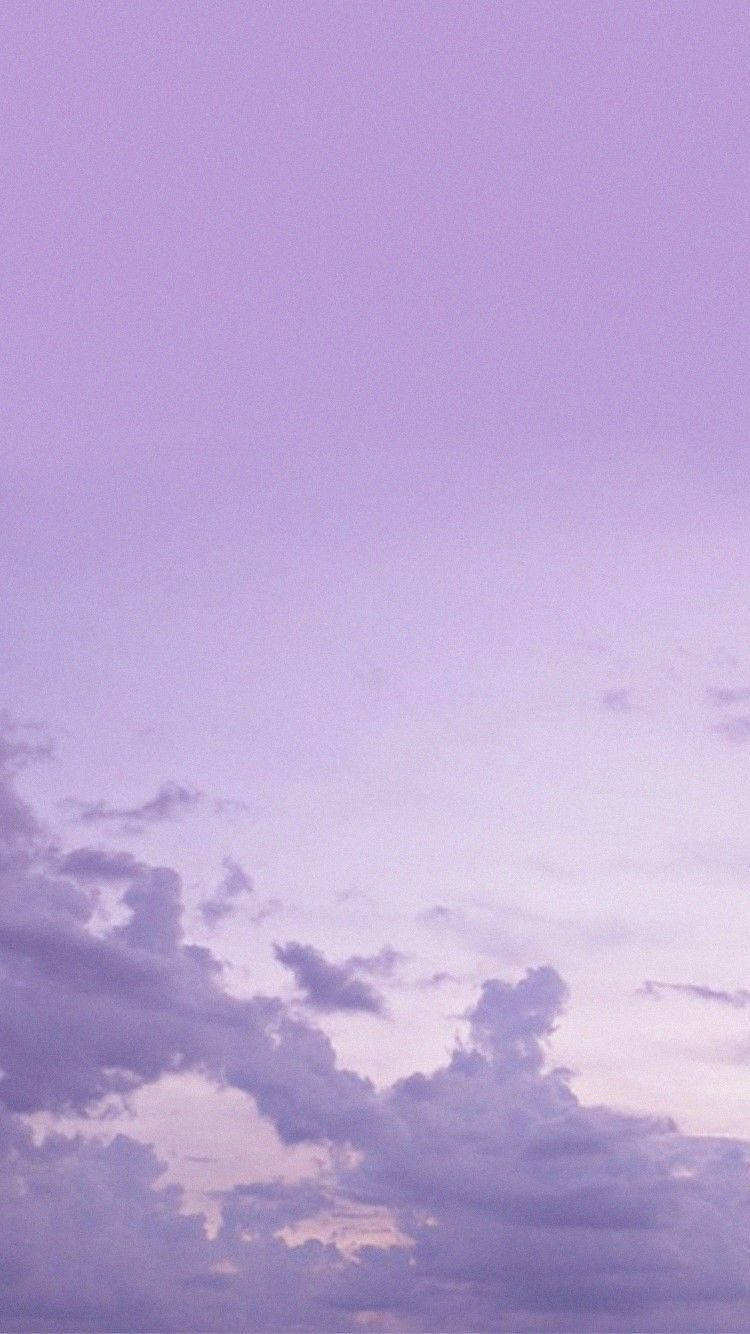 Wingu la Anga la Zambarau Pastel Tumblr Picha ya Ukuta