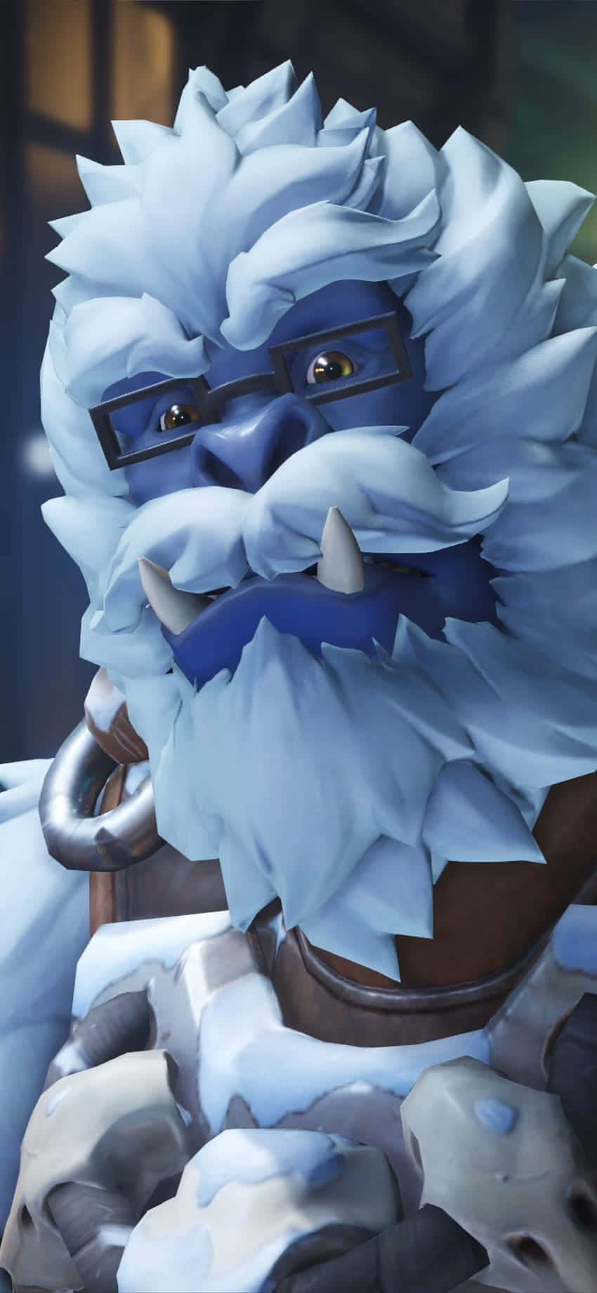 Winston iPhone XS Overwatch Background Picha ya Ukuta