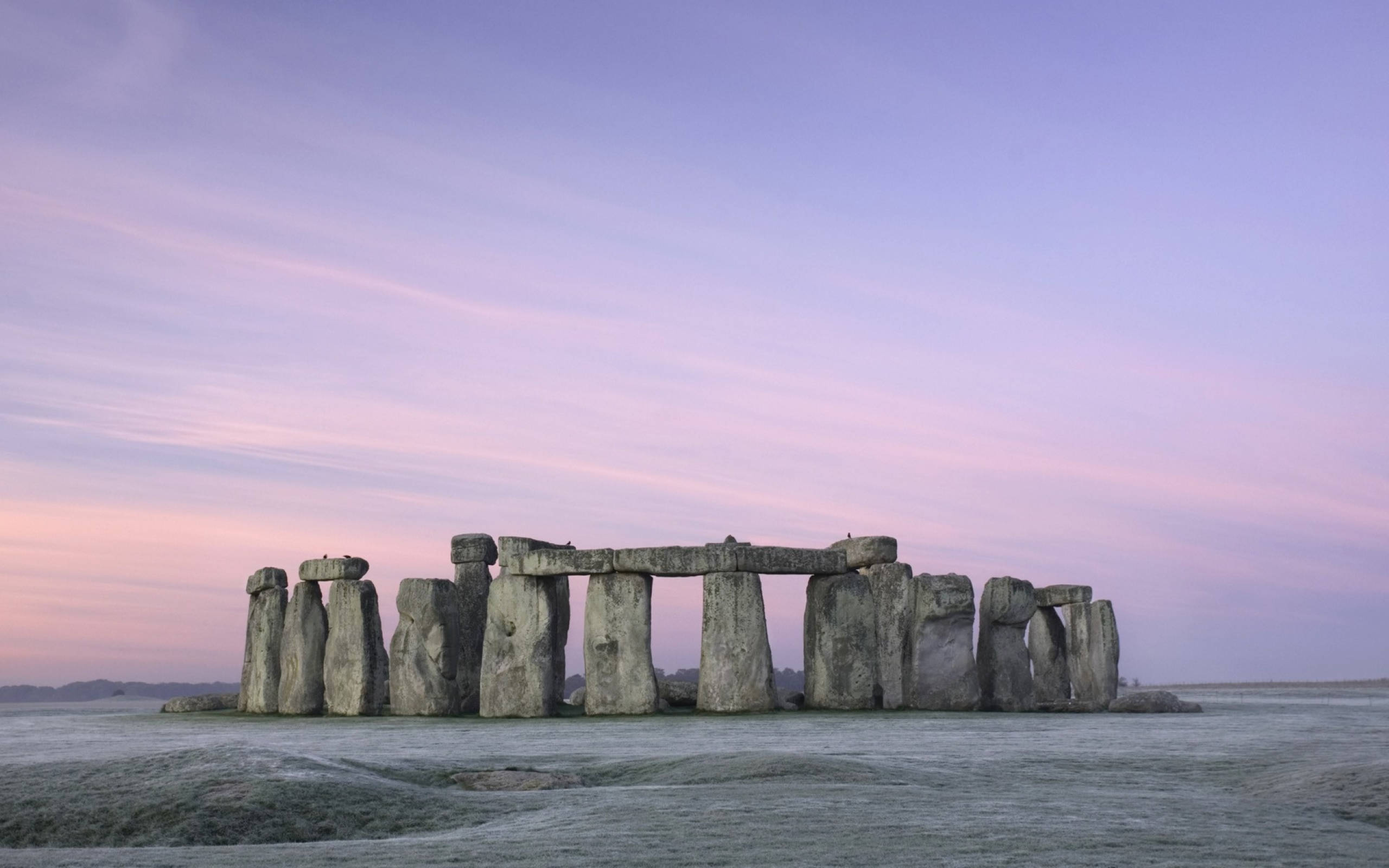Winter In Stonehenge England Picha ya Ukuta