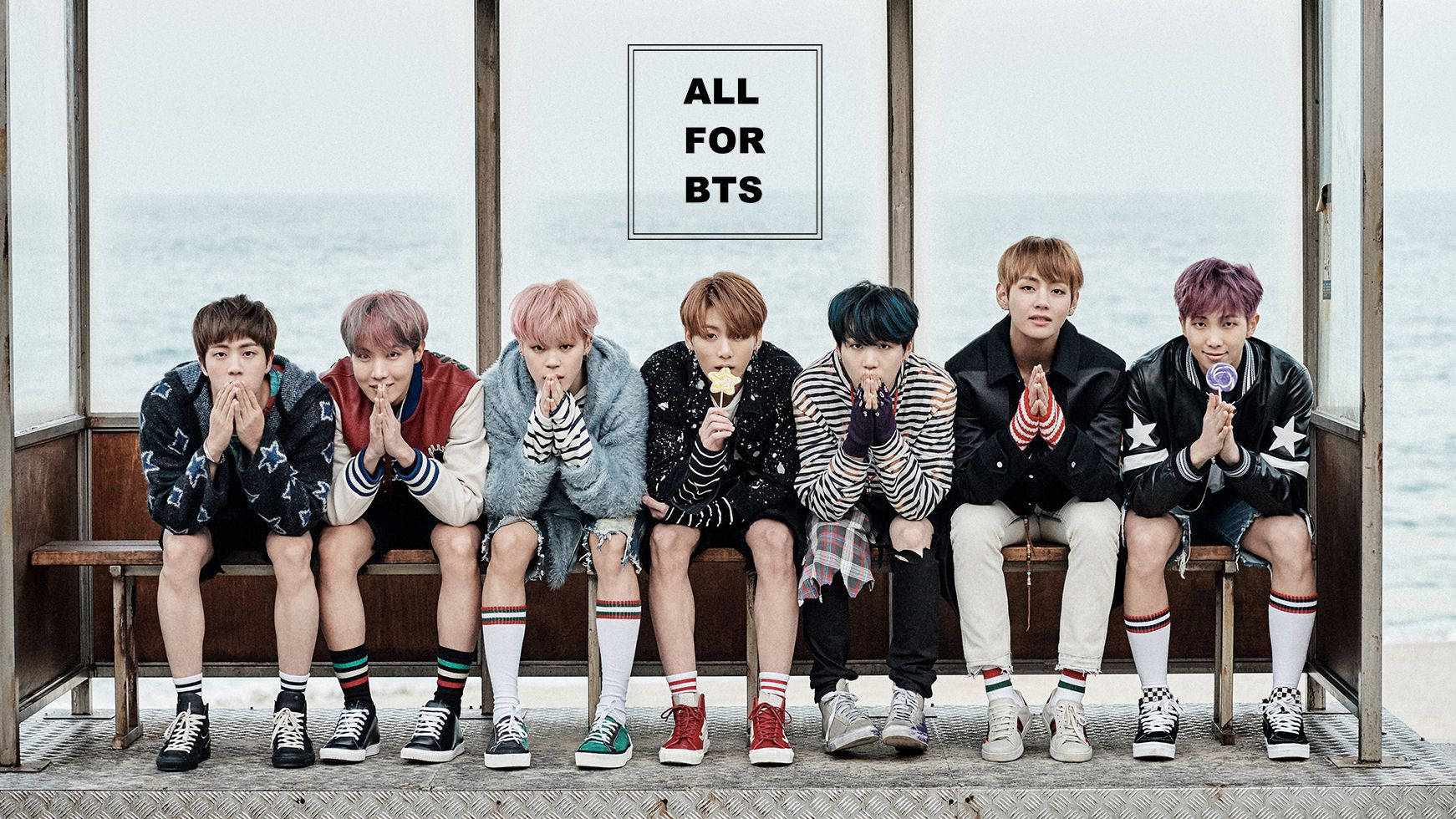Wote Kwa Ajili Ya BTS Picha ya Ukuta