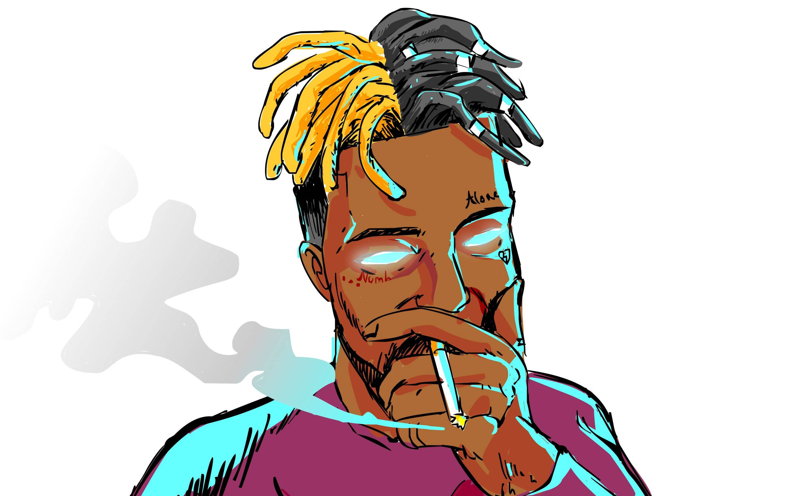 Xxxtentacion Anime Sigara Picha ya Ukuta