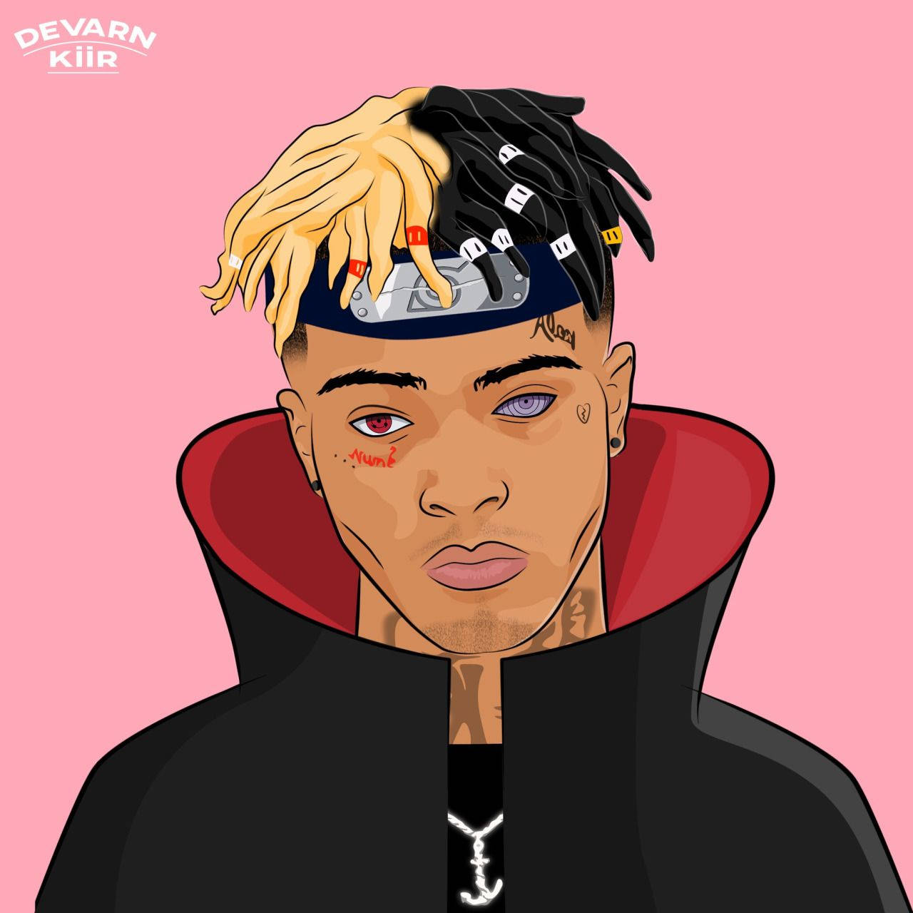 Xxxtentacion Anime Vazi la Akatsuki Picha ya Ukuta