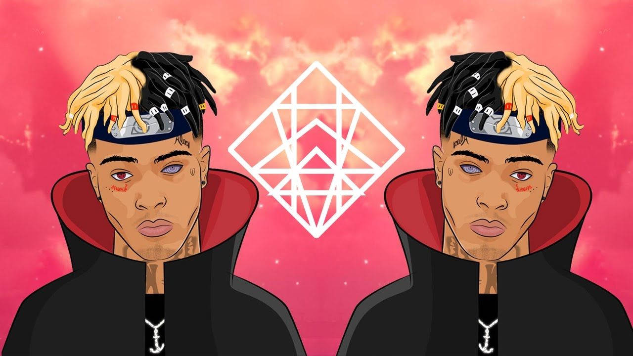 Xxxtentacion Anime Picha ya Upande kwa Upande Picha ya Ukuta