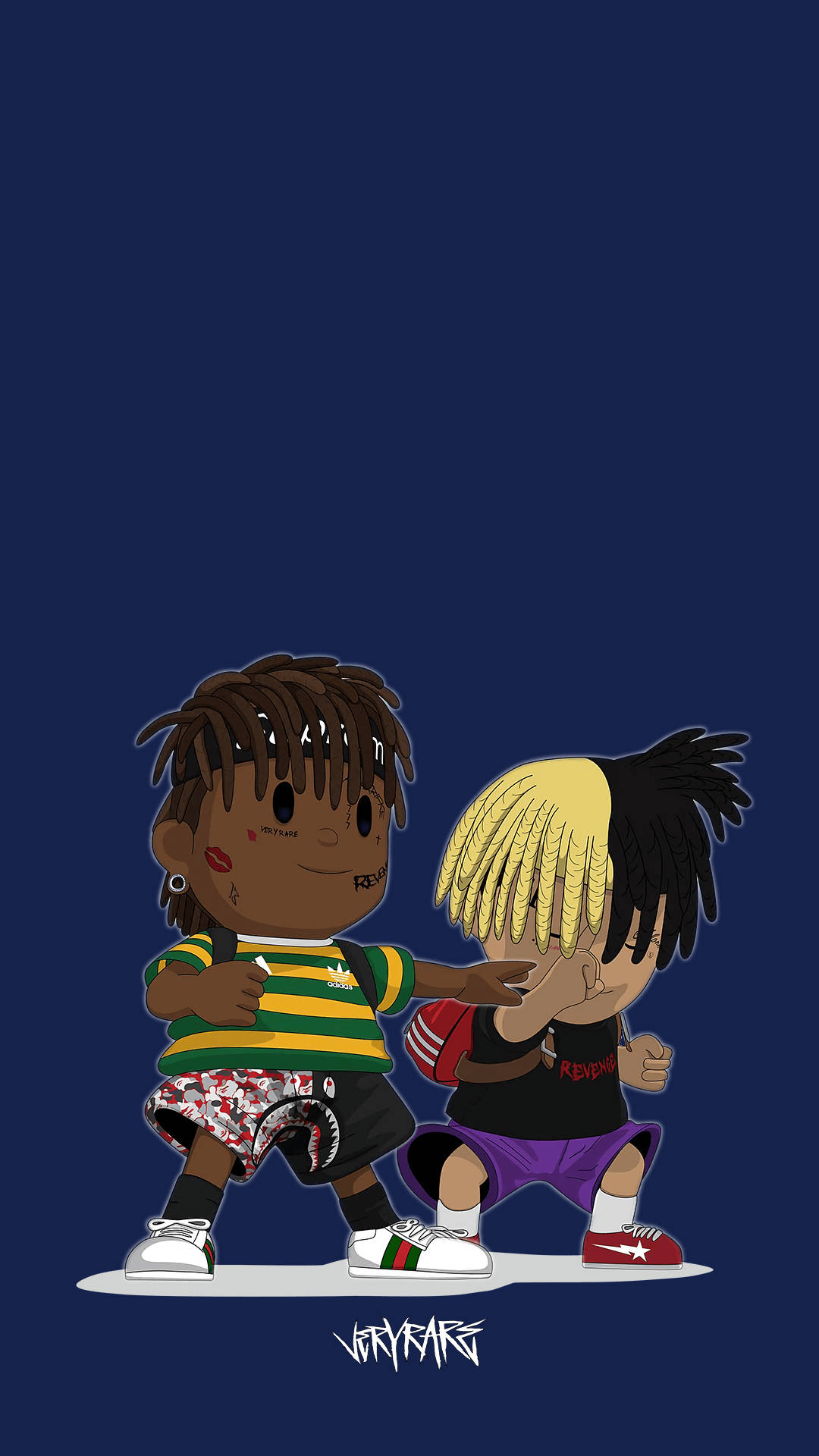 XXXTentacion na Juice Wrld Anime Picha ya Ukuta