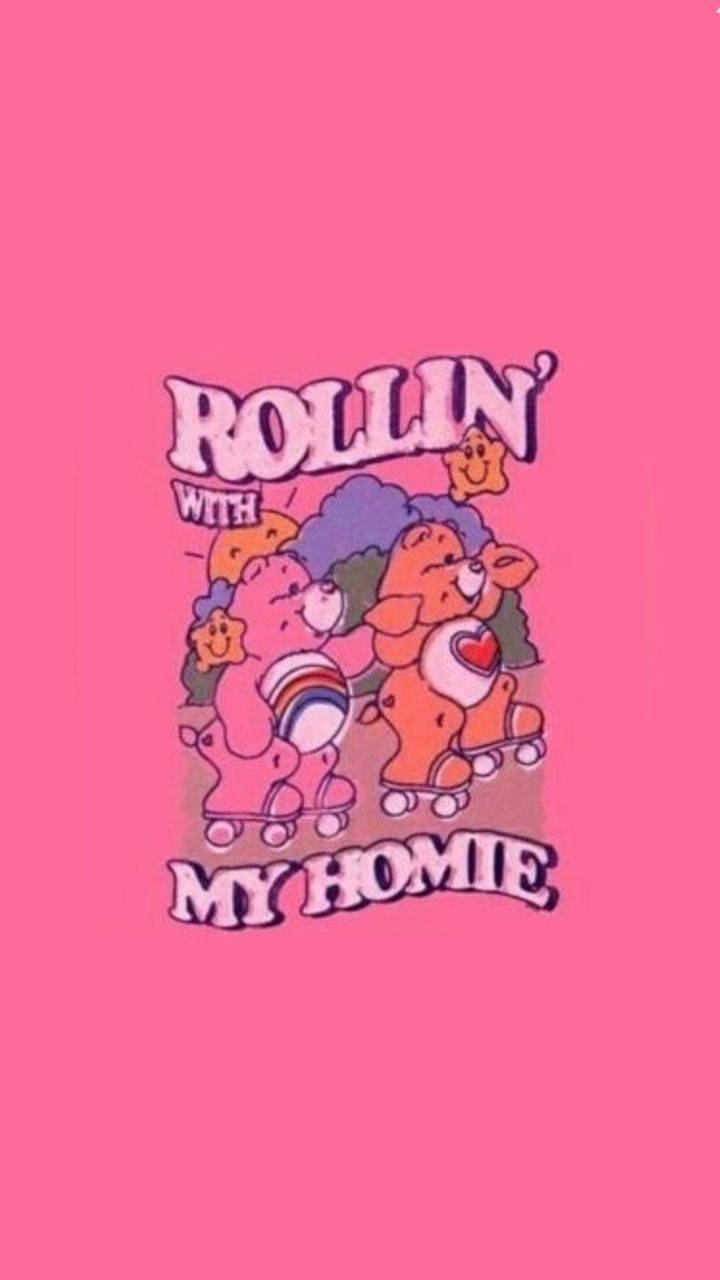 Y2k Aesthetic Rollin Na Rafiki Yangu Picha ya Ukuta