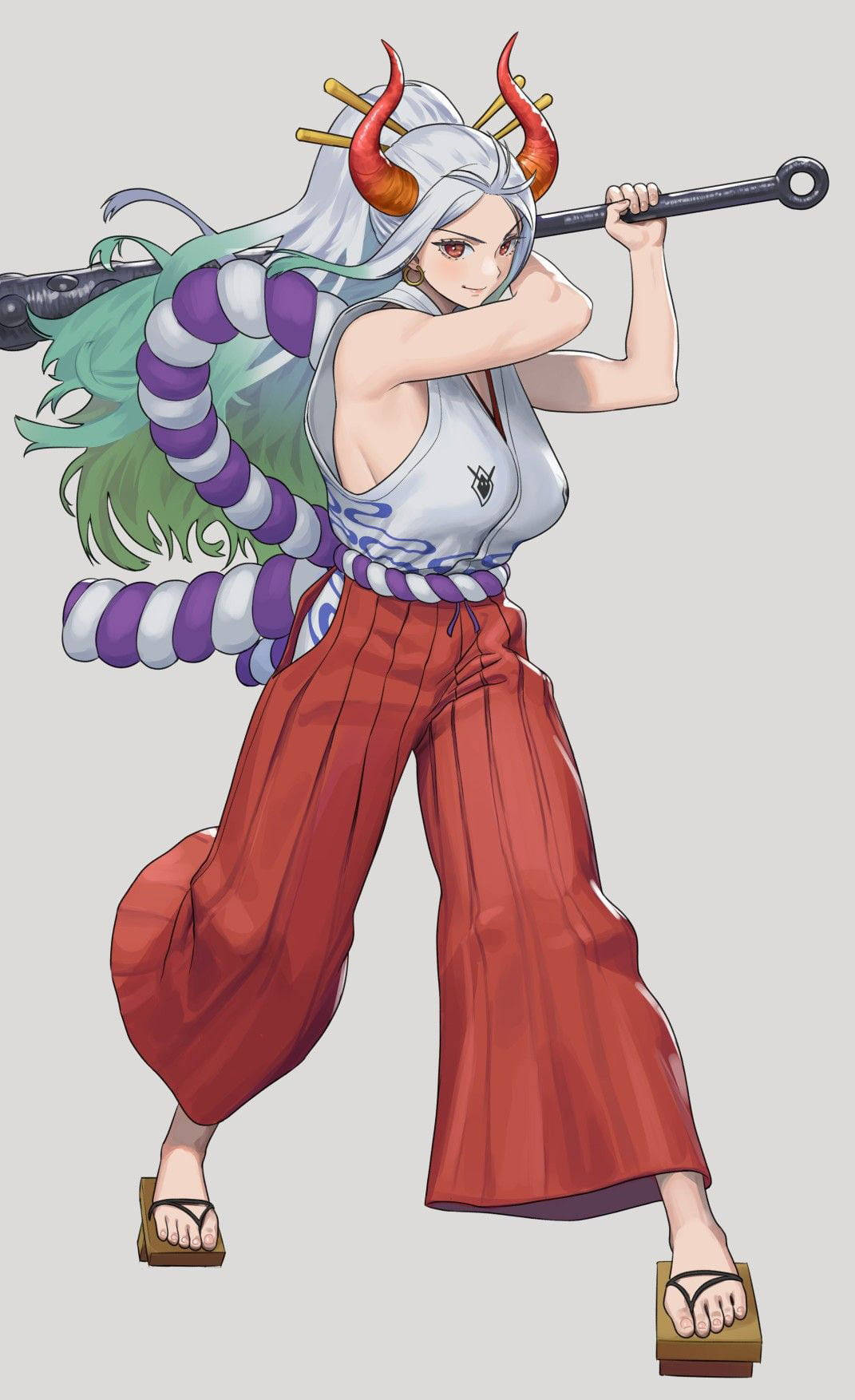 Yamato One Piece Kanabo Rungu Picha ya Ukuta