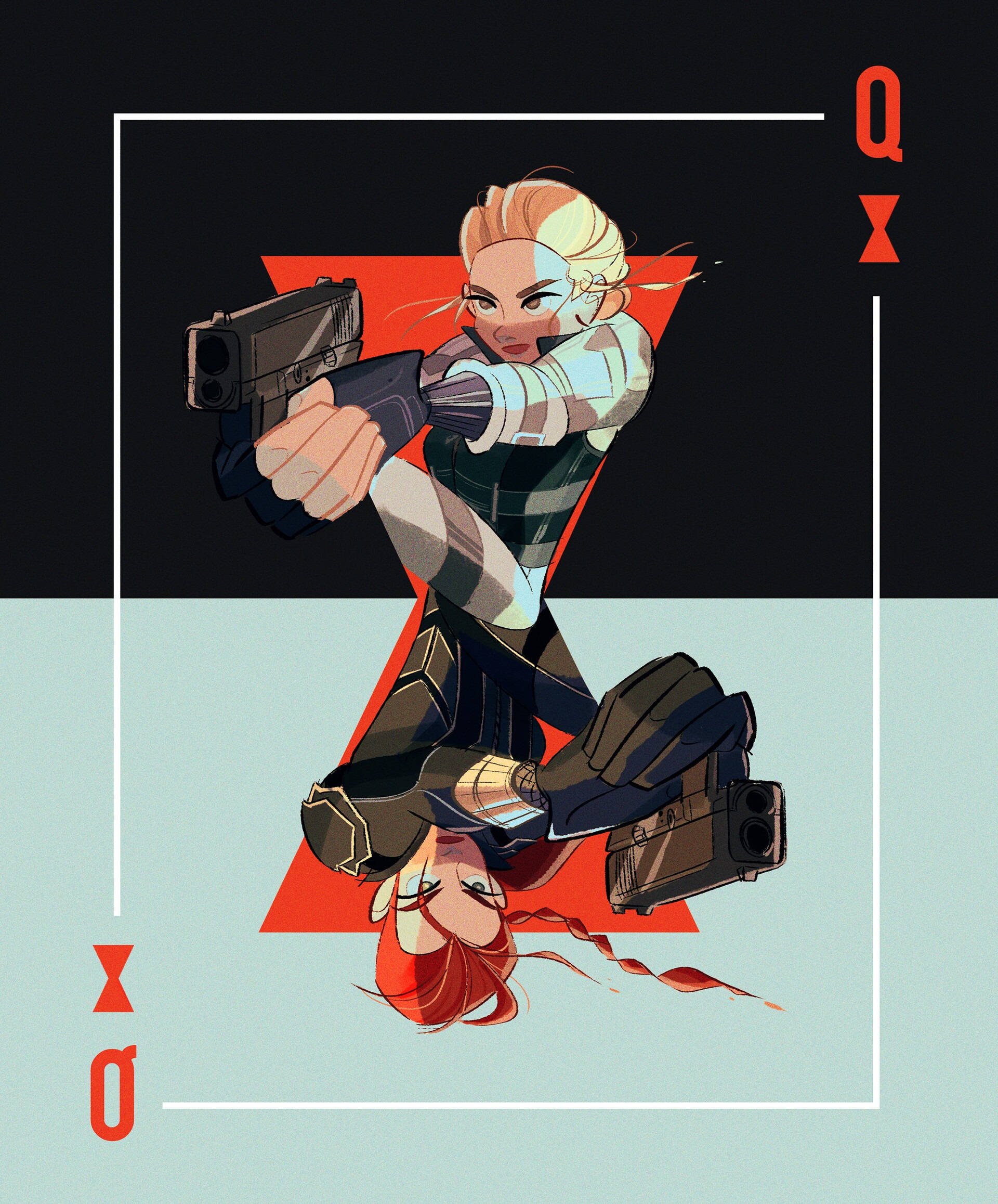 Yelena Belova Deck Card Art Picha ya Ukuta