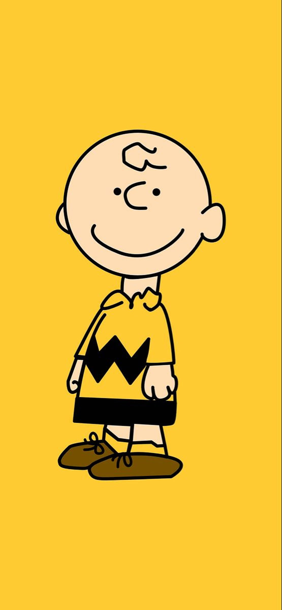 Yellow Art Charlie Brown Picha ya Ukuta