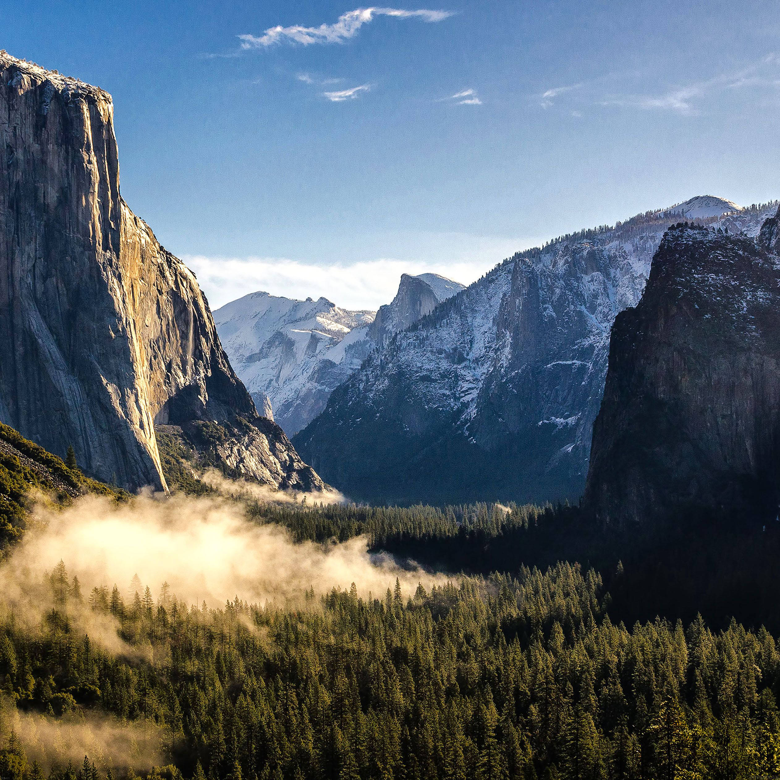 Yosemite Valley iPad Image Picha ya Ukuta