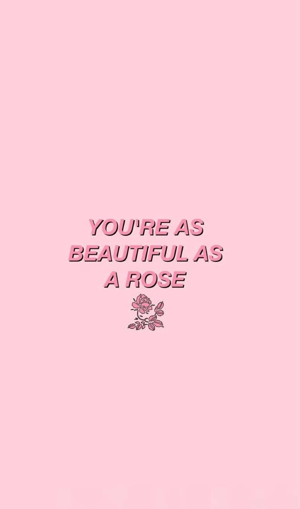 you're as beautiful as a rose wallpaper Picha ya Ukuta