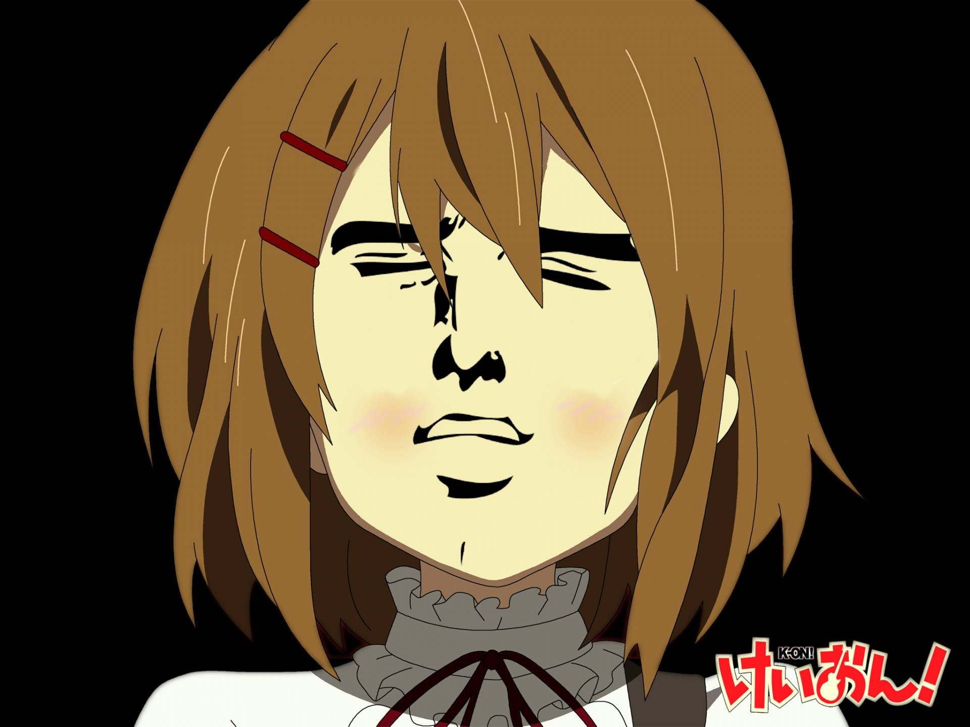 Yui Hirasawa wa Anime ya Kuchekesha Picha ya Ukuta