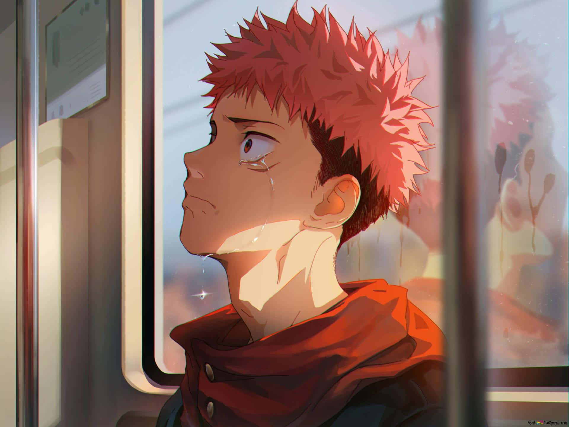 Yuji Itadori Akilia Treni Picha ya Ukuta