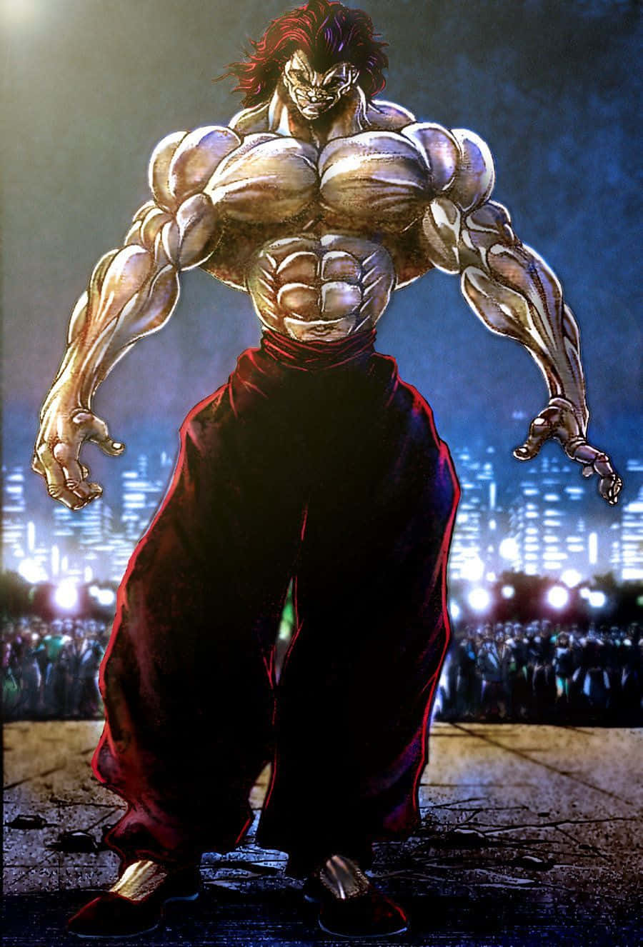 Yujiro Hanma wa Baki The Grappler Picha ya Ukuta