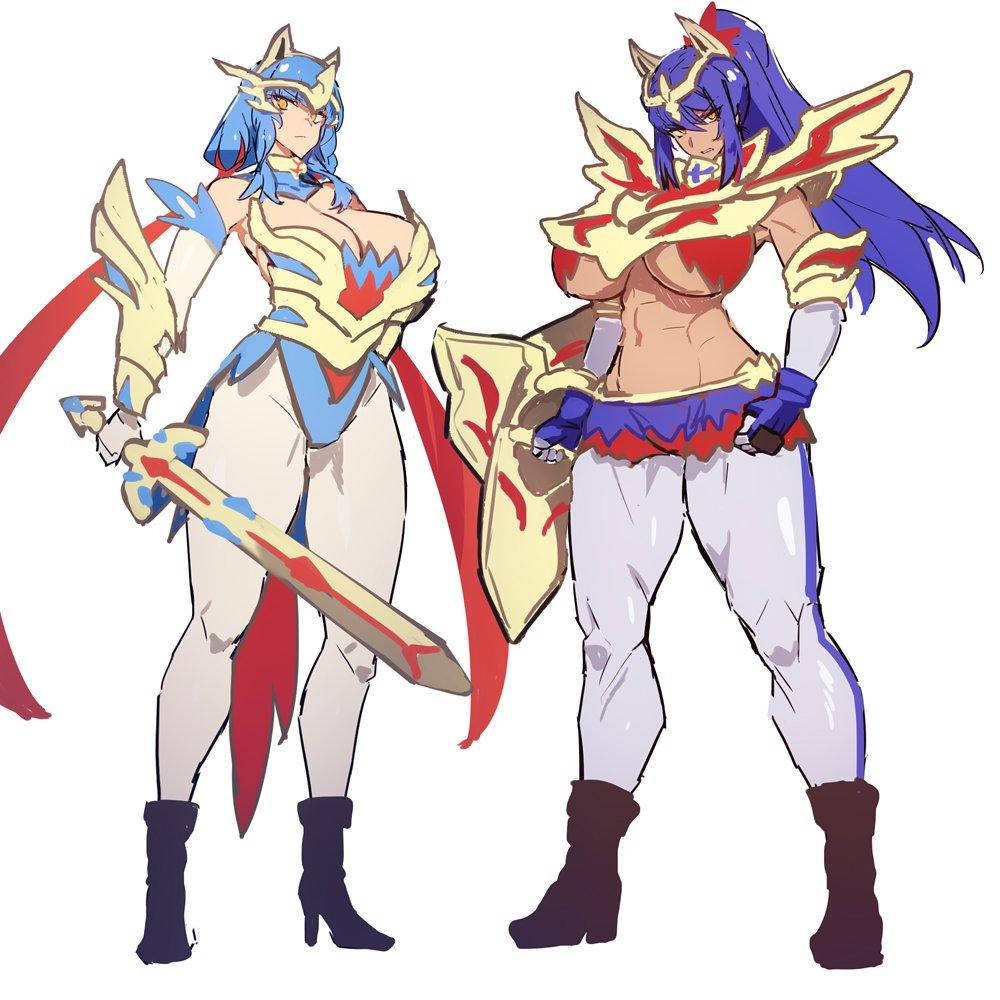 Zacian na Zamazenta Kama Wanawake Picha ya Ukuta