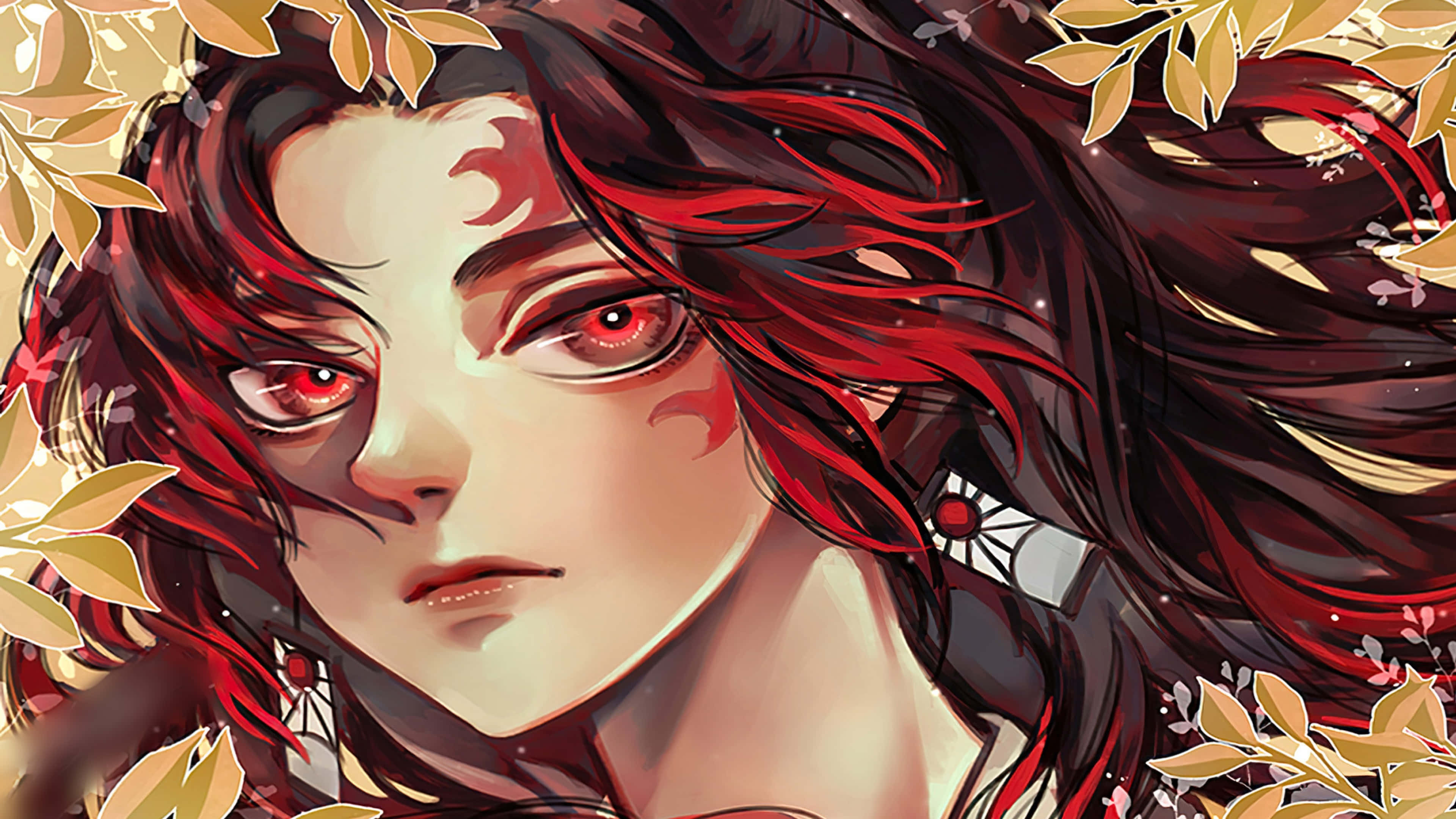 Zama kama ustaarabu na Demon Slayer 4K inayotazamika. Picha ya Ukuta