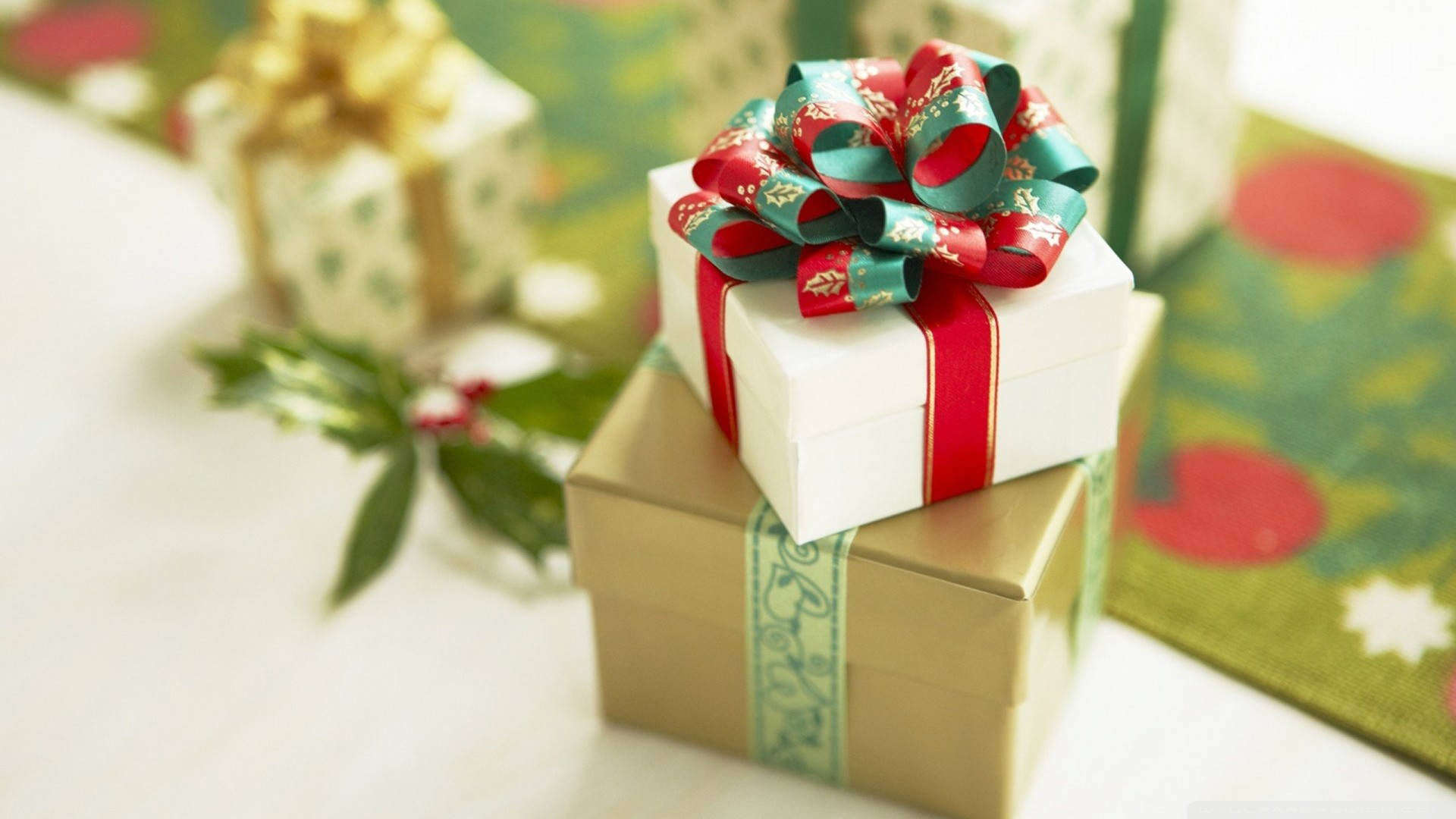 Zawadi Rahisi za Krismasi Picha ya Ukuta