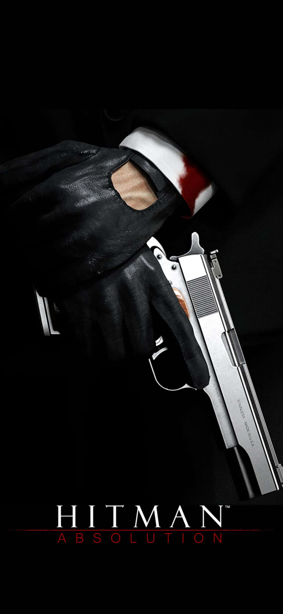Kiwango cha Juu na Hitman Absolution kwenye iPhone X Picha ya Ukuta