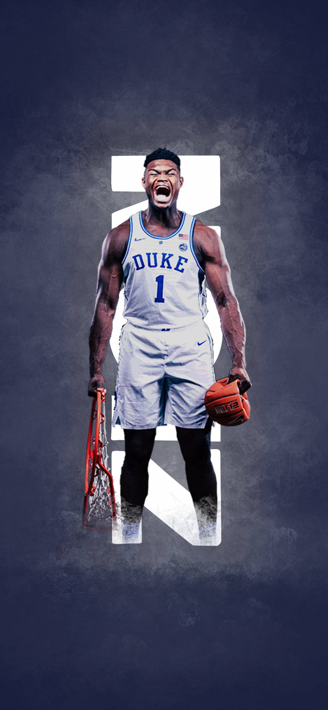 Zion Williamson Mchezaji wa Duke Picha ya Ukuta