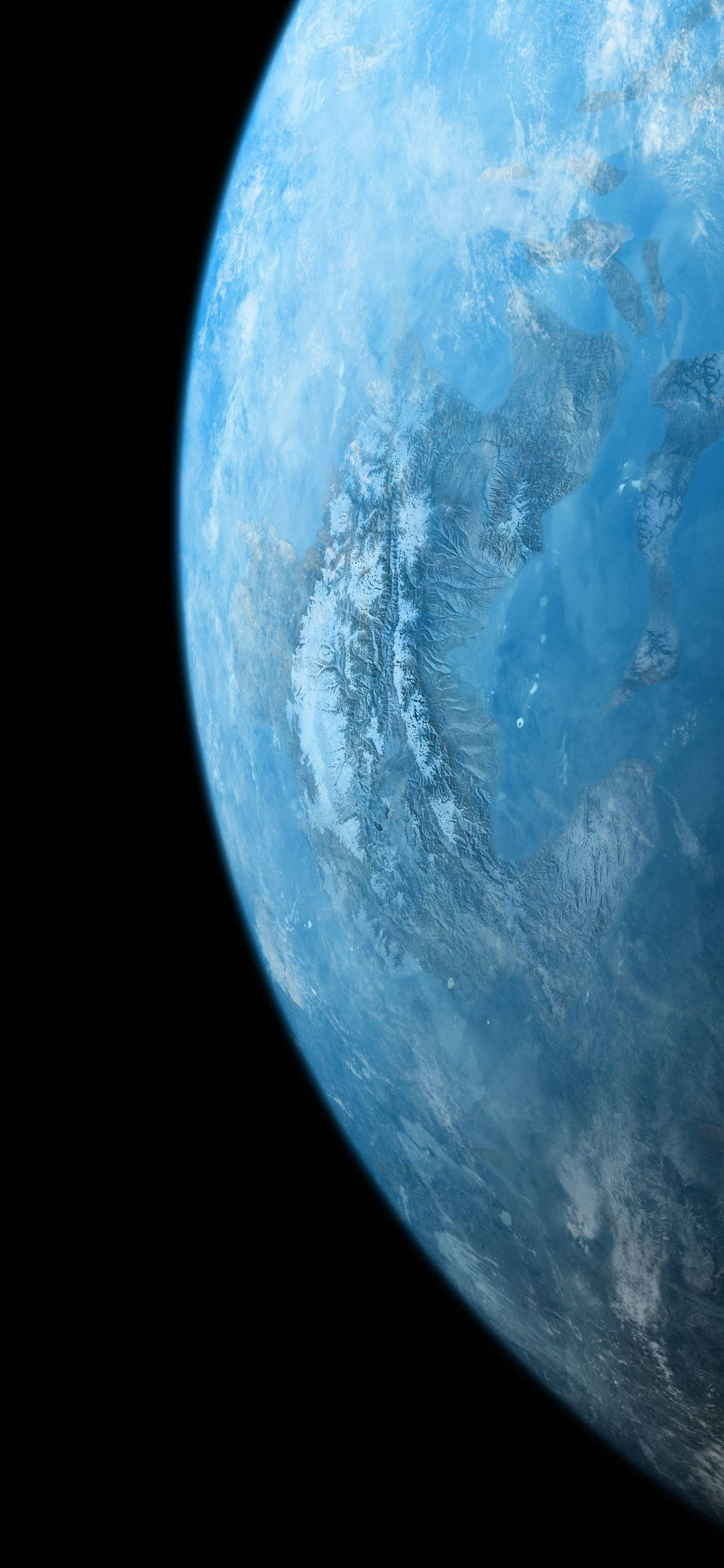 Zuruwa katika mfumo wa nyota na iPhone Xs Planet Picha ya Ukuta