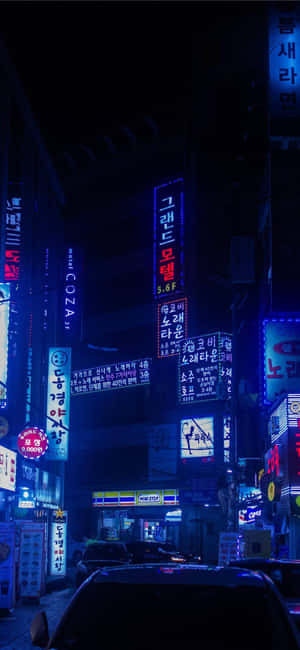 Neon ya Japani — Vivo V70 FE Picha ya Ukuta