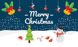 Mandhari ya Kupendeza ya Krismasi — Pendwa Krismasi Picha ya Ukuta