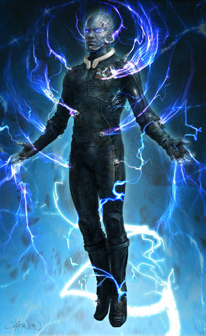 Electro Villain Jamie Foxx wallpaper. — Galaxy Tab S10+ Picha ya Ukuta