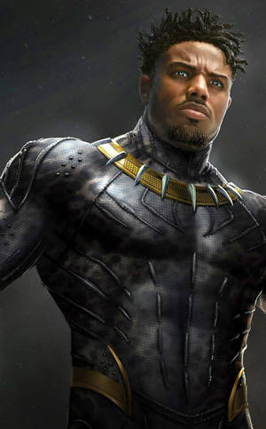 Actor Michael B. Jordan As Killmonger Wallpaper — RedMagic Tablet Picha ya Ukuta