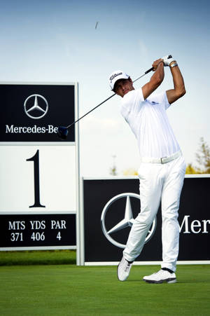 Adam Scott Mercedes Benz Number 1 — Huawei MatePad Pro Max Picha ya Ukuta