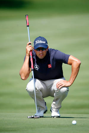Adam Scott Surveying Golf Line — Huawei MatePad Edge Picha ya Ukuta