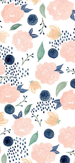Cute Spring Phone — iPhone 15 Picha ya Ukuta