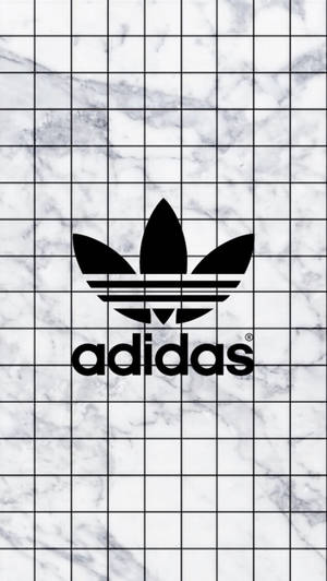 Adidas Logo Aesthetic White Juu Marble Tumblr — Nyeupe aesthetic Picha ya Ukuta