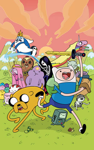Tapeta la Adventure Time kwa Vyombo vya Kati — Galaxy Tab S9 Picha ya Ukuta