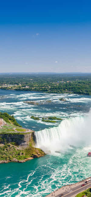 Iphone X Niagara Falls Background — Vivo T5 Picha ya Ukuta