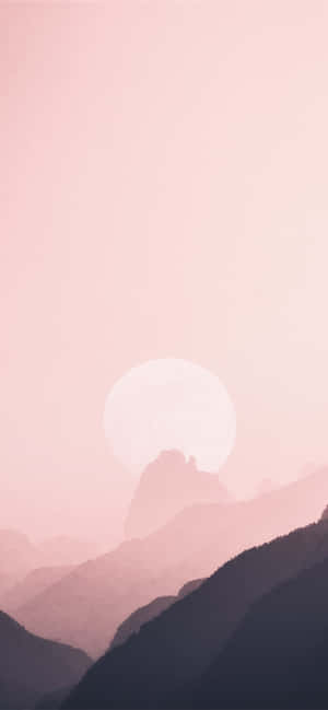 Mlima wa Pink Aesthetic Home Screen — Realme P4x Picha ya Ukuta