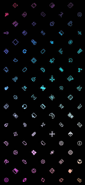 Aesthetic Icons Gaming Logo HD — iPhone 16e Picha ya Ukuta