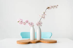 Aesthetic Minimalist Pastel Goth Table — Safi Picha ya Ukuta
