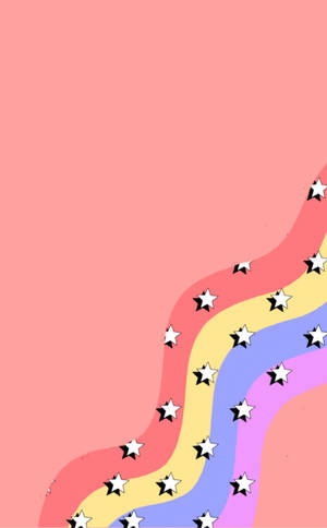 Aesthetic Vintage iPad Colorful Stars — RedMagic Tablet Picha ya Ukuta