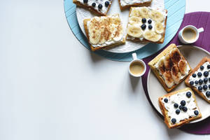 Aesthetic Waffles Flat Lay wallpaper — 3:2 Picha ya Ukuta