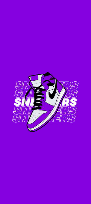 Purple Jordan — Galaxy A08 Picha ya Ukuta