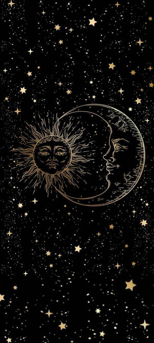 Sun And Moon Aesthetic — POCO M7 Picha ya Ukuta
