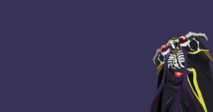 Ainz Ooal Gown Anime Rahisi — Anime ya minimalist Picha ya Ukuta