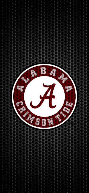 Alabama Crimson Tide Black Metal Art  wallpaper — iPhone 14 Picha ya Ukuta