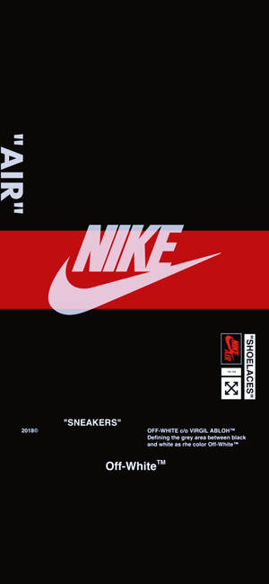 Alama Nyekundu ya Nike kwenye iPhone — iPhone 14 Picha ya Ukuta