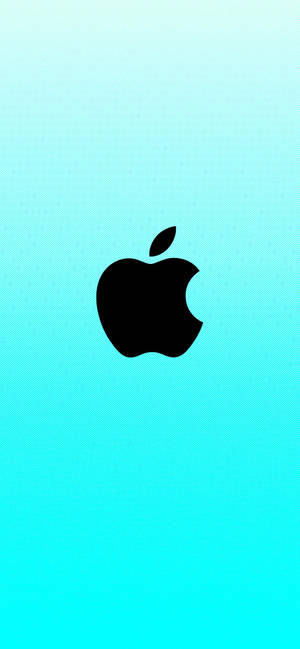 Alama ya Apple ya cyan bluu wallpaper