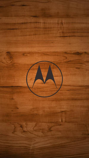 Alama ya Motorola ya Mbao — Motorola Picha ya Ukuta