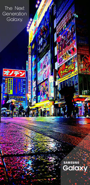 Alama za Mitaa za Tokyo za Samsung Galaxy — Samsung galaxy Picha ya Ukuta